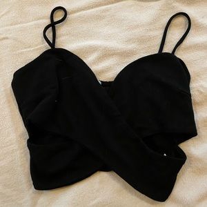 Black Crop top